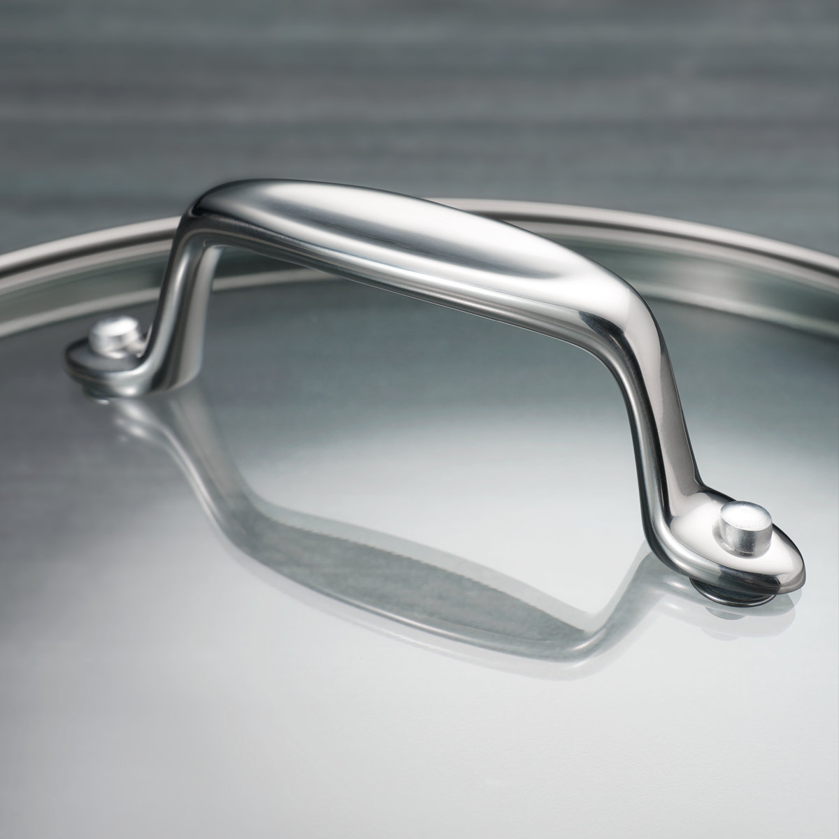 Tramontina Tri-Ply Clad 8 Pc Stainless Steel Cookware Set with Glass Lids